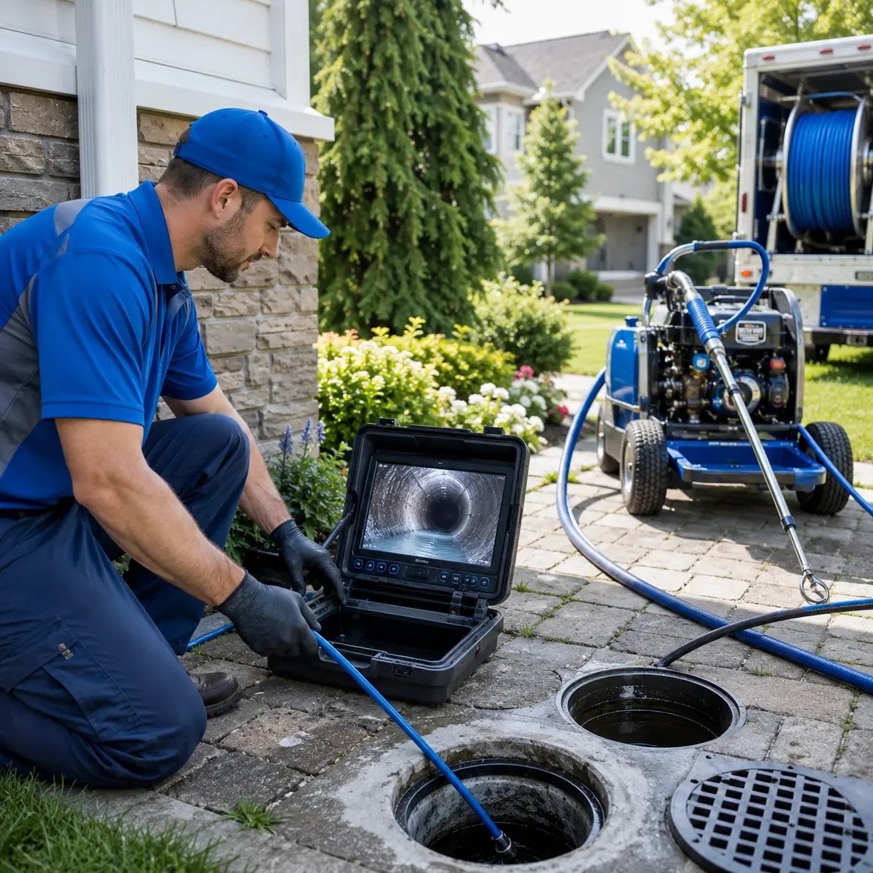 Outdoor drain cleaning professionals serving Mount Royal, NJ
